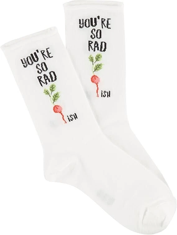 Hue Womens You're So Radish Mid Calf Socks One Size White/multi One Size - Image 1 of 1