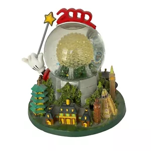 Disney Epcot Center 2000 Mickey Mouse Mano Globo de Nieve Espectáculo Mundial Musical WDW - Imagen 1 de 10
