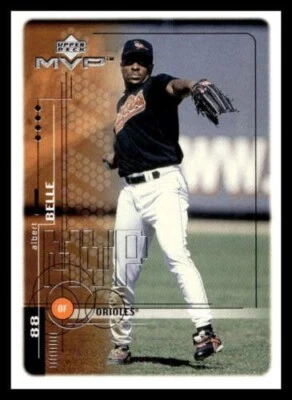 1999 Upper Deck MVP 25 Albert Belle Orioles Baseball Card - Image 1 of 2