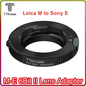 Adattatore obiettivo TTArtisan M-E LM-E 6Bit II per obiettivo Leica M a fotocamera Sony attacco E - Foto 1 di 10