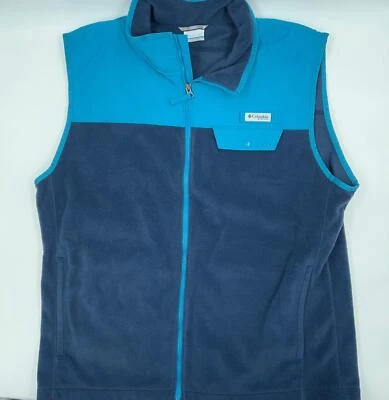 Columbia Mens Vest Blue XL Gilet Thermal Nylon Fleece Hybrid Rare PFG Fishing - Image 1 of 4