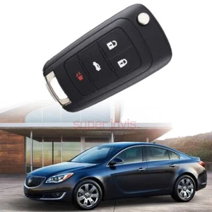 4 Buttons Flip Keyless Entry Remote Folding Key Fob Shell For Buick Regal 11-17 - Bild 1 von 7