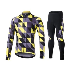 Juego de camisetas de ciclismo de lana de invierno para hombre profesionales chaquetas pantalones de bicicleta de montaña - Imagen 1 de 18