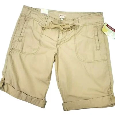 Mossimo Bermudas Pantalones Cortos Juniors Talla 7 Informales Caqui Tostado Verano Largos Nuevos Para Mujer Foto 1 de 4