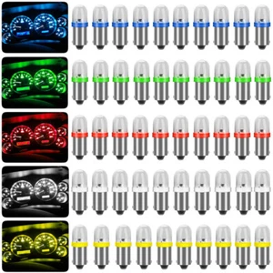 10x BA9S 1895 H6W 53 57 Bayonet LED Car Interior Dome Map Light Bulbs Dash Lamp - Picture 1 of 16