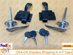 SIDE DOOR LOCK ASSLY SET L+R CJ340DP CJ540 CJ CLASSIC 340 JEEP MAHINDRA - Picture 1 of 6