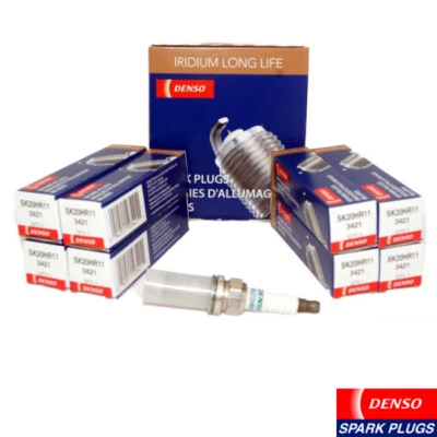 Nuevo Juego de 8 Bujías Denso Iridio Larga Vida Genuinas SK20HR11 / 3421 Foto 1 de 4