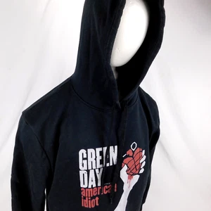 Green Day American Idiot Hombres Sudadera con Capucha Negra Pullover Punk Rock Talla 2XL - Imagen 1 de 11