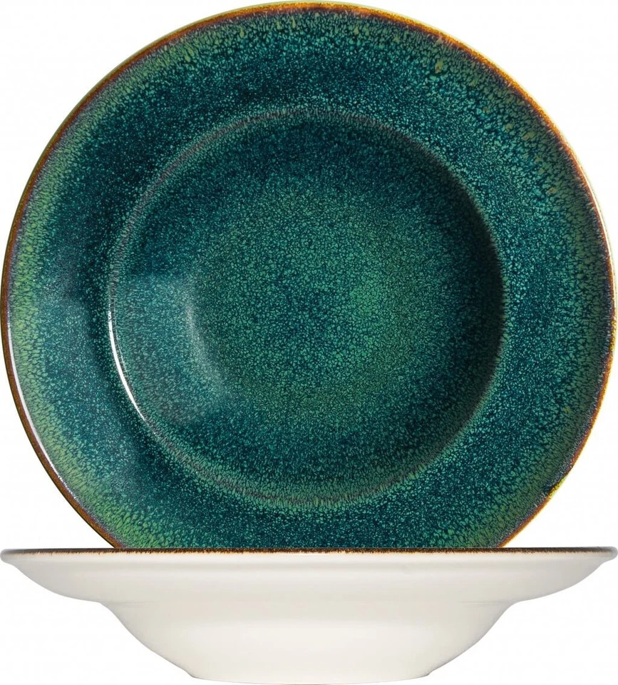 Bonna Ore Mar Gourmet Grün 6x Suppenteller Pastateller Speiseteller tief 27cm - Bild 1 von 3