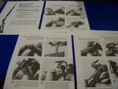 WINCHESTER MODEL 61 (.22 SERIES)..FIELD STRIP & REASSEMBLY TIPS (602MM) - Image 1 of 4