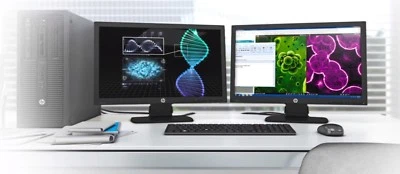 HP Prodesk 600 G1 4TH Gen Core i5 Quad 8GB 120GB SSD and 500GB Dual 20" Wide LED - Image 1 of 4