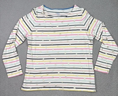 Boden Top 16/18 listras multicoloridas pontos glitter listras à frente do resto - Imagem 1 de 4