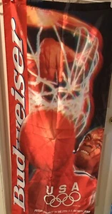 Vintage Budweiser 1996 U.S. Olympic Team (Basketball) Fabric Banner: 55" - Bild 1 von 6
