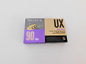 Factory Sealed Sony UX 90 High Bias Blank Cassette Tapes Best for CD - Bild 1 von 2