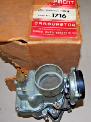 Vintage rebuilt  1946-1951 NASH 235 6 CYLINDER ENGINE CARTER WA-1 464S Foto 1 de 4
