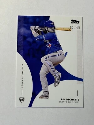 2020 Topps On Demand Progression Blue /49 Bo Bichette #21B-A Rookie Auto RC Jays - Image 1 of 2