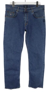 GANT Jason Normal Waist Regular Fit Straight Leg Jeans Men's W35/L32 Blue Denim - Picture 1 of 12