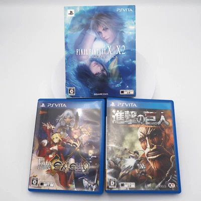 Lote de 4 juegos PS VITA / FINAL FANTASY X/X2 Fate Attack of Titan Play Station VITA Foto 1 de 4