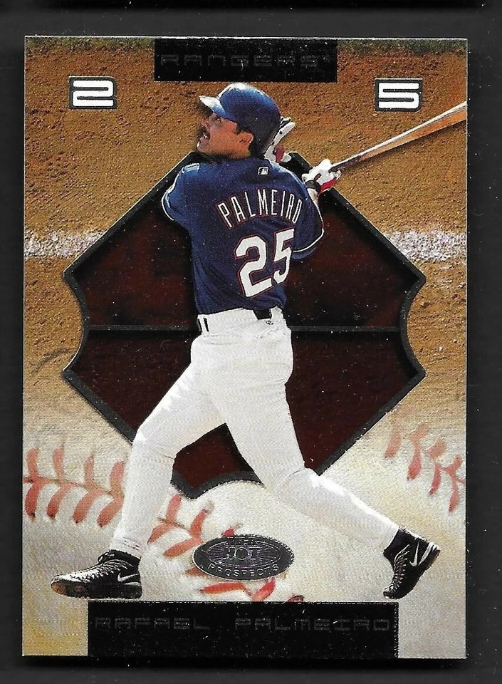 2002 Hot Prospects #25 Rafael Palmeiro Texas Rangers - Image 1 of 1