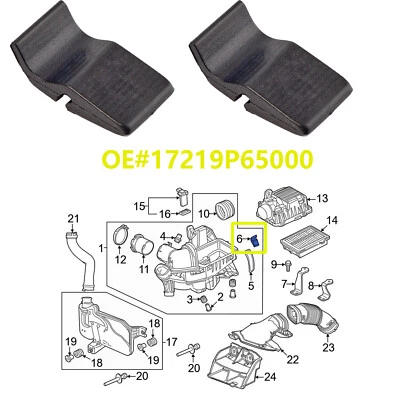 2Pcs Air Cleaner Intake Filter Box Housing Clip Clamp For Honda Accord Jazz - Image 1 of 4