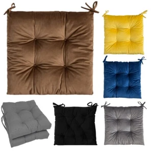 EXTRA COMFORT REMOVABLE CUSHIONS CHAIR SEAT PAD GARDEN KITCHEN DINING BED ROOM - Picture 1 of 5