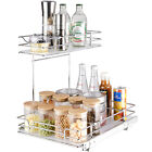 Vevor 2-Tier Kitchen Cabinet Pull Out Shelf Organizer 12X17 In Drawer Basket