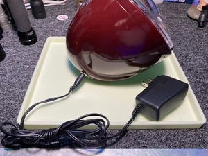 DIPLOMAT 34-551 EINZELNER BURGUNDER UHRENWICKLER MIT EINGEBAUTEM IC TIMER - Bild 1 von 5