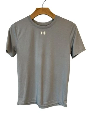 Under Armour Shirt Boys YLG Loose Gray Short Sleeve Lightweight Performance Tee - Изображение 1 из 4