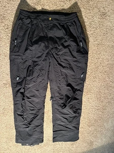 Ripzone Core Snow Pants Men XXL Nylon Black Vented Ski Snowboard   OO - Picture 1 of 6