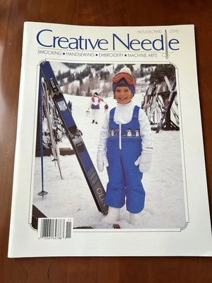 Creative Needle Magazine November December 1990 Smocking Handsewing Embroidery - Image 1 of 2