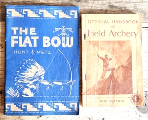 Vintage The Flat Bow & Official Handbook of Archery 40s Paperback Books Lot of 2 - Picture 1 of 14