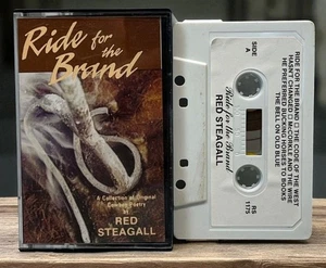 Red Steagall Ride For The Brand Cassette Original Cowboy Poetry  - Foto 1 di 7