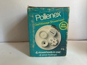 Vintage 1977 Pollenex Zifferblatt Massage Duschkopf Modell DM-110 NEU CIB 4 Einstellungen - Bild 1 von 7