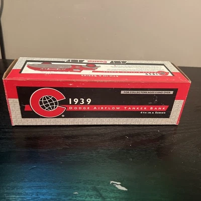 ERTL 1/38 Escala - 1939 Dodge Airflow "Costal" Tanker Diecast Bank Modelo Foto 1 de 4