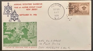 US #995 on Alpine NJ Scout Camp Barbecue Cover *d - Picture 1 of 2