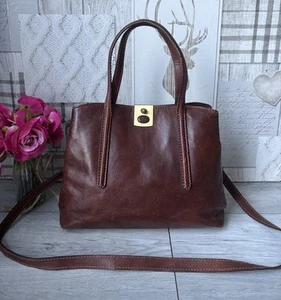 Schöne The Bridge Kastanienbraun Leder Über Handtasche Beuteltasche, Schultertasche - Bild 1 von 14