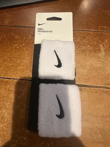 Paquete de 2 pulseras Nike unisex blancas NUEVAS - venta al por menor $10 - Imagen 1 de 2