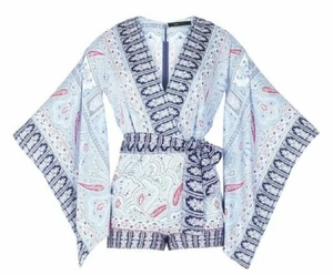 BCBGMaxAzria Pagliaccetto Paisley Multicolore Donna Medium - Foto 1 di 11