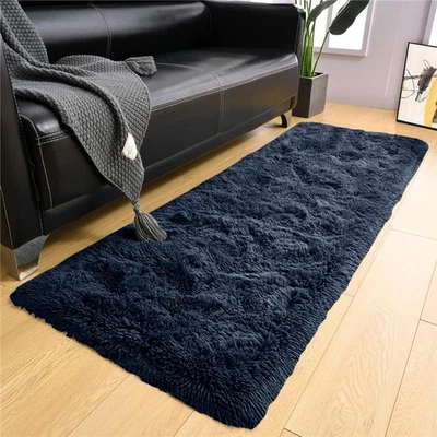 Large Non Slip Hallway Runner Rug Soft Fluffy Shaggy Carpet Rug Indoor Door Mat - Image 1 of 4