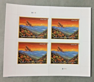 US Scott #5752 Express Mail Great Smokey Mountain (Sheet of 4) $115.00 Face MNH - Image 1 of 4