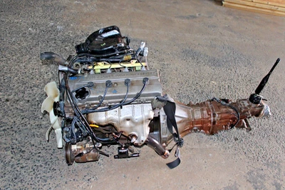 JDM KA24DE 2.4L Nissan XTERRA FRONTIER 98–04 ENGINE AND 5 SPEED FS5W71C TRANS - Image 1 of 4