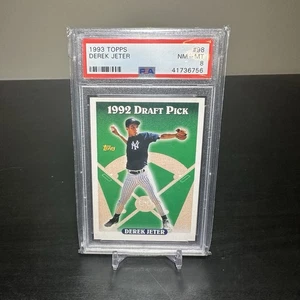 1993 Topps Gold Derek Jeter Rookie RC #98 PSA 8 NM-MT HOF New York Yankees HOF - Picture 1 of 2
