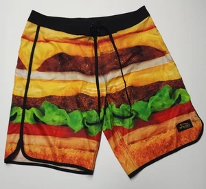 In-N-Out Burger Double-Double Print Boardshorts Herren 32 ungefüttert Badehose - Bild 1 von 8