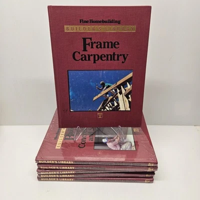 NEW Fine Homebuilding Builders Library 5 Books: Frame Carpentry Concrete Brick - Image 1 of 4