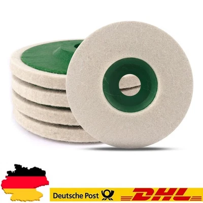 2/5 Stk 125mm 5 Zoll Wolle Polieren Winkelschleifer Rad Filz Polierscheibe Neu - Bild 1 von 4