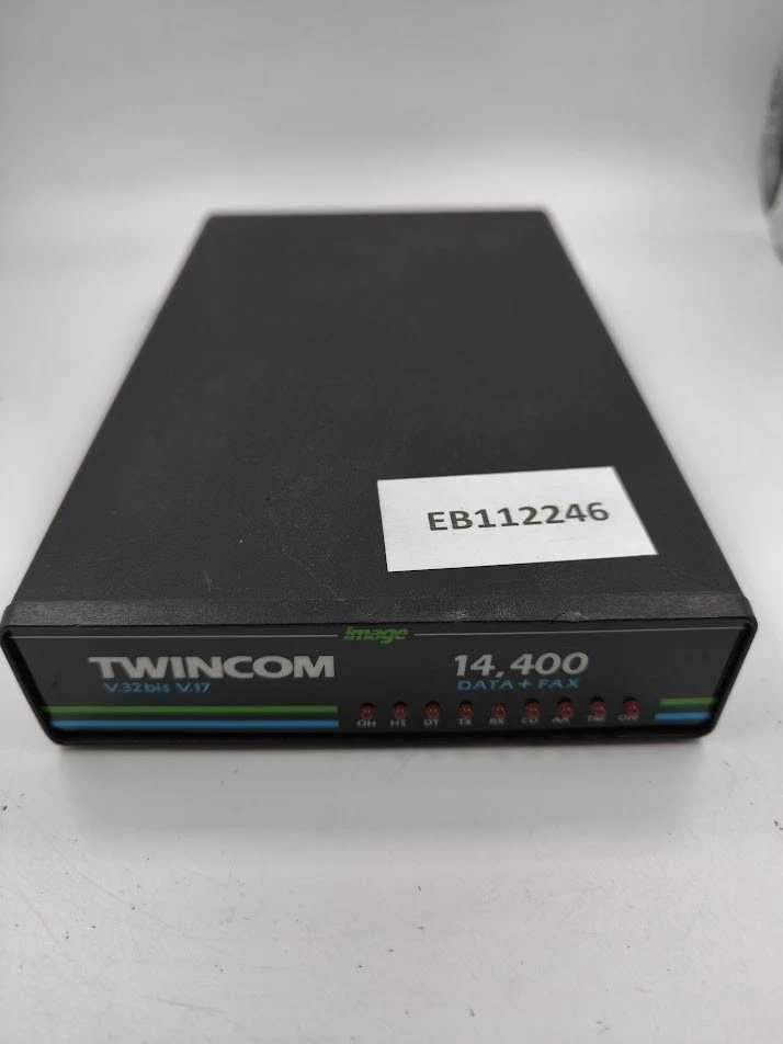 Twincom Image 14.400 Data Fax Modem - Used, Powers On, Cosmetic Wear - Image 1 of 4