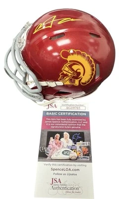 MALACHI NELSON signed Mini Helmet Riddell USC TROJANS QB JSA Authentication - Image 1 of 2
