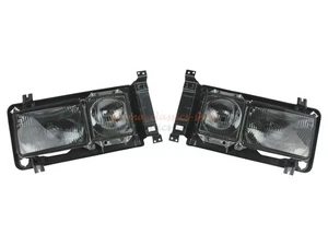 Scheinwerfersatz eckig rauchfarben links/rechts für VW Bus T3 Doppelscheinwerfer - Bild 1 von 10