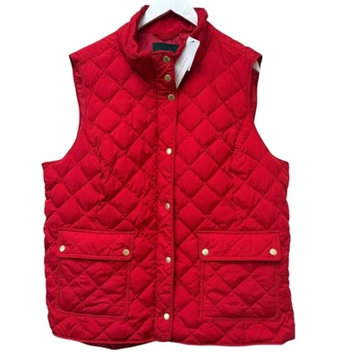 TALBOTS Quilted Down Vest Plus Size 2X Holiday Red Puffer Womens Jacket NWT - Image 1 of 4