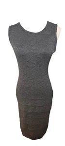 Calvin Klein Gray Halter Bodycon Midi Dress XS New - Picture 1 of 2